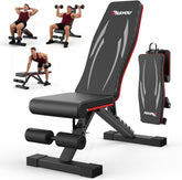 PASYOU PA350 Adjustable Workout Bench – Folds, Holds 660 lbs