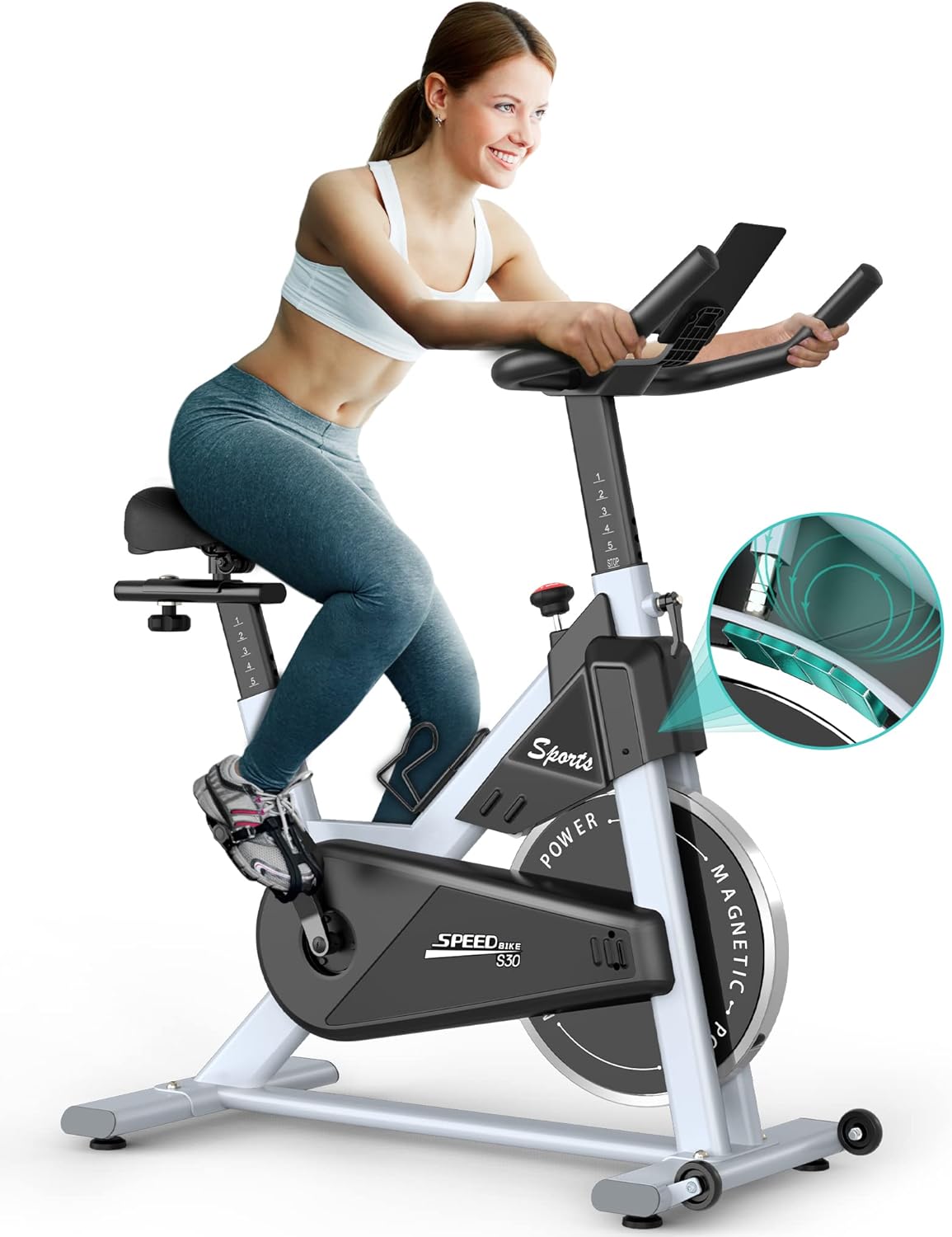 PASYOU S30 Magnetic Resistance Exercise Bike – Smooth, Silent, Smart. Built for Home Fitness
