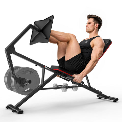 PASYOU PM30PRO Adjustable Leg Press Bench - Compact Home Gym Fitness