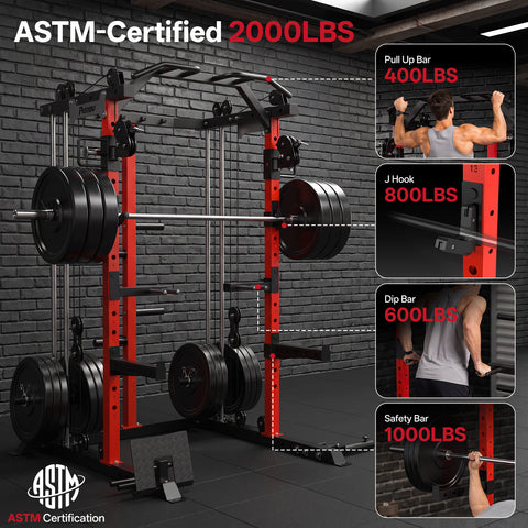 PASYOU PG300 Multi-Functional Power Racks For Home Gym