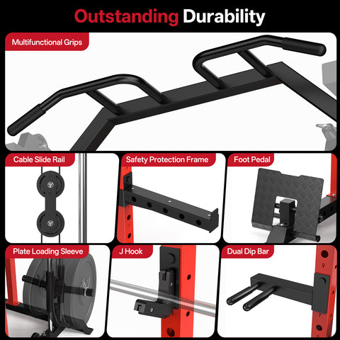 PASYOU PG300 Multi-Functional Power Racks For Home Gym