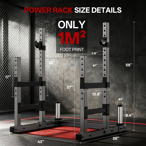 PASYOU SR30 Heavy-Duty Squat Rack for Home Gym