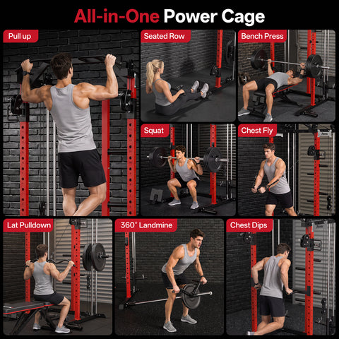 PASYOU PG300 Multi-Functional Power Racks For Home Gym