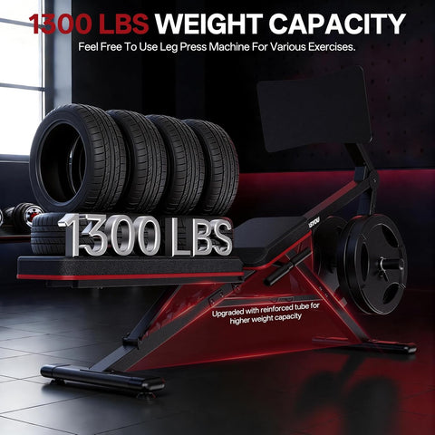 PASYOU PM30PRO Adjustable Leg Press Bench - Compact Home Gym Fitness