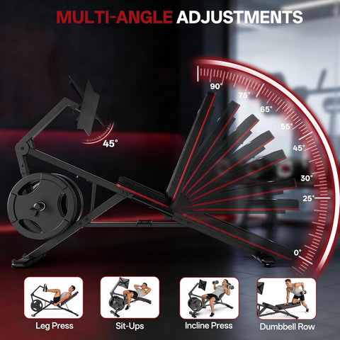 PASYOU PM30PRO Adjustable Leg Press Bench - Compact Home Gym Fitness
