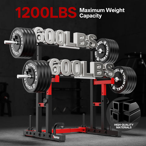 PASYOU SR20 Adjustable Squat & Bench Press Rack for Home Gym