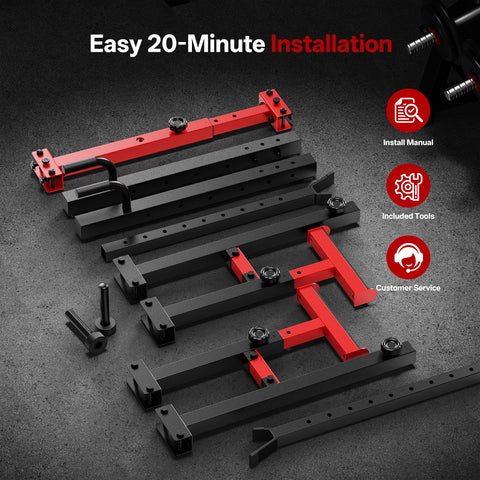 PASYOU SR20 Adjustable Squat & Bench Press Rack for Home Gym