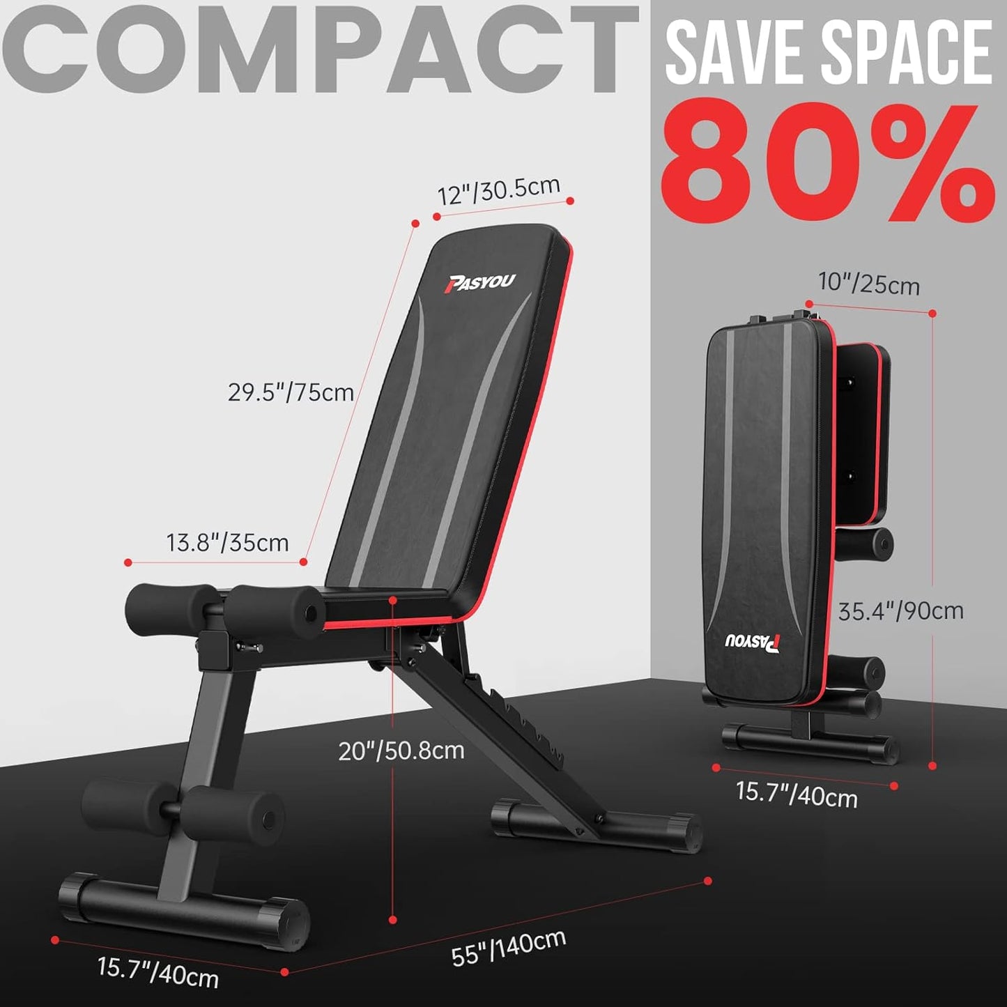 PASYOU PA300 Adjustable Weight Bench